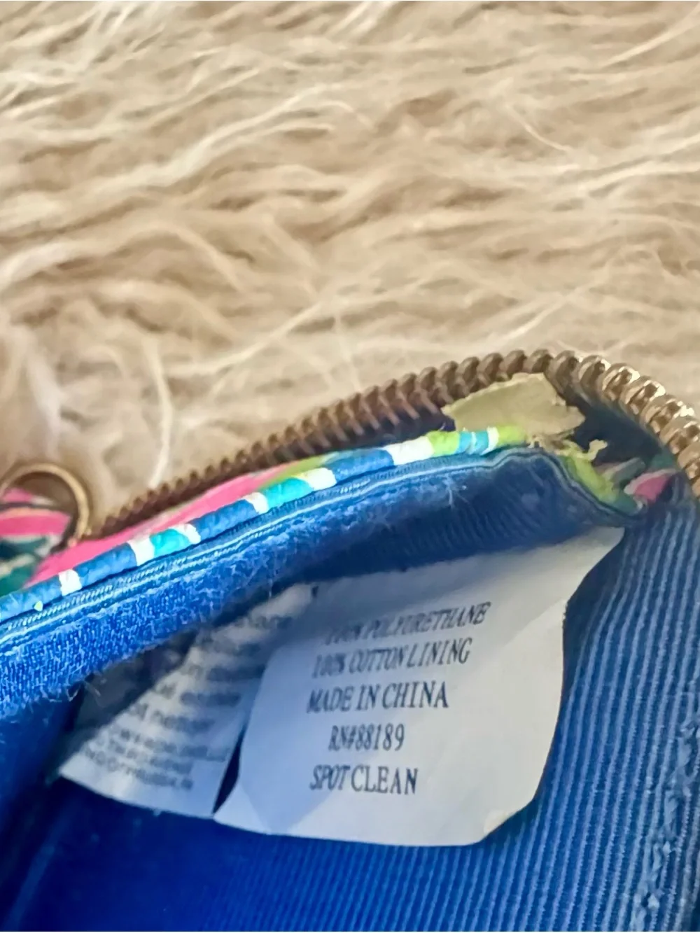 Lilly Pulitzer Pink Multi-Color Zip Wallet